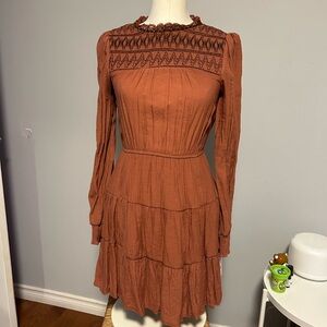 Moon River mini long sleeve dress